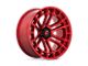 Fuel Wheels Heater Candy Red Machined 6-Lug Wheel; 22x10; -13mm Offset (10-24 4Runner)