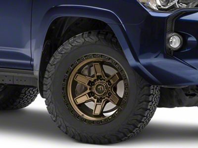 Fuel Wheels Kicker Matte Bronze with Black Bead Ring 6-Lug Wheel; 18x9; 1mm Offset (10-24 4Runner)