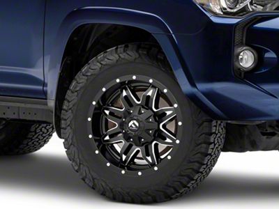 Fuel Wheels Lethal Matte Black Milled 6-Lug Wheel; 18x9; -12mm Offset (10-24 4Runner)