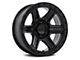 Fuel Wheels Outrun Matte Black with Gloss Black Lip 6-Lug Wheel; 17x8.5; -10mm Offset (10-24 4Runner)