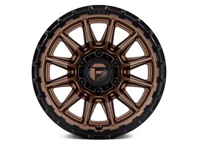 Fuel Wheels Piston Matte Bronze with Gloss Black Lip 6-Lug Wheel; 17x9; -12mm Offset (10-24 4Runner)