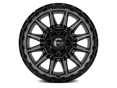 Fuel Wheels Piston Matte Gunmetal with Gloss Black Lip 6-Lug Wheel; 17x9; -12mm Offset (10-24 4Runner)