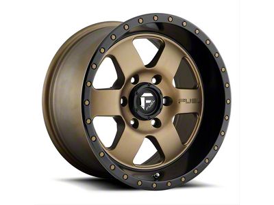 Fuel Wheels Podium Matte Bronze with Black Bead Ring 6-Lug Wheel; 18x9; 1mm Offset (10-24 4Runner)