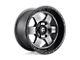 Fuel Wheels Podium Matte Gunmetal with Black Bead Ring 6-Lug Wheel; 18x9; 19mm Offset (10-24 4Runner)