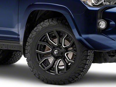 Fuel Wheels Rage Gloss Black Milled 6-Lug Wheel; 20x9; 1mm Offset (10-24 4Runner)