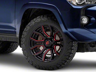 Fuel Wheels Rage Gloss Black Red Tinted 6-Lug Wheel; 20x10; -18mm Offset (10-24 4Runner)