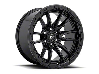 Fuel Wheels Rebel Textured Black 6-Lug Wheel; 17x9; -12mm Offset (10-24 4Runner)