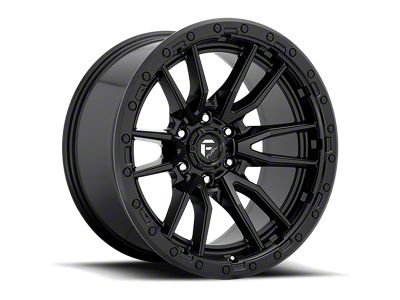 Fuel Wheels Rebel Textured Black 6-Lug Wheel; 17x9; 1mm Offset (10-24 4Runner)