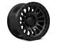 Fuel Wheels Rincon Matte Black with Gloss Black Lip 6-Lug Wheel; 17x9; 1mm Offset (03-09 4Runner)