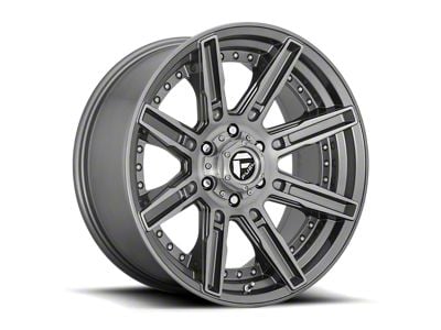 Fuel Wheels Rogue Platinum Brushed Gunmetal 6-Lug Wheel; 20x9; 1mm Offset (10-24 4Runner)