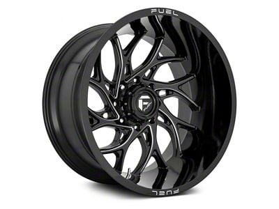 Fuel Wheels Runner Gloss Black Milled 6-Lug Wheel; 20x9; 1mm Offset (03-09 4Runner)