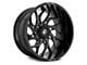 Fuel Wheels Runner Gloss Black Milled 6-Lug Wheel; 20x9; 1mm Offset (03-09 4Runner)