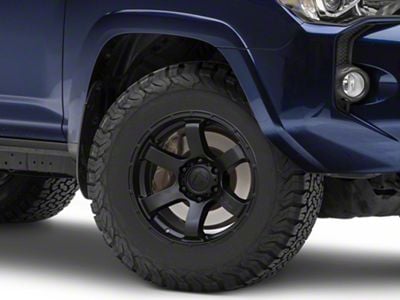 Fuel Wheels Rush Satin Black 6-Lug Wheel; 17x9; -12mm Offset (10-24 4Runner)