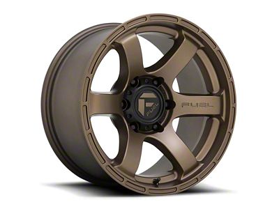 Fuel Wheels Rush Textured Bronze 6-Lug Wheel; 17x9; -12mm Offset (10-24 4Runner)