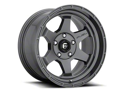 Fuel Wheels Shok Textured Anthracite 6-Lug Wheel; 17x9; -12mm Offset (10-24 4Runner)