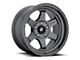 Fuel Wheels Shok Textured Anthracite 6-Lug Wheel; 17x9; -12mm Offset (10-24 4Runner)