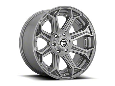 Fuel Wheels Siege Brushed Gunmetal 6-Lug Wheel; 18x9; 1mm Offset (10-24 4Runner)