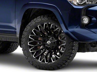 Fuel Wheels Strike Gloss Black Milled 6-Lug Wheel; 22x10; -18mm Offset (10-24 4Runner)