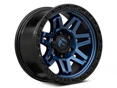 Fuel Wheels Syndicate Dark Blue with Black Ring 6-Lug Wheel; 17x9; 1mm Offset (03-09 4Runner)