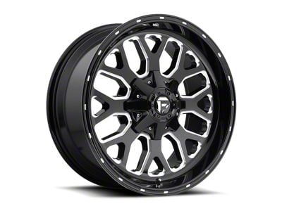 Fuel Wheels Titan Gloss Black Milled 6-Lug Wheel; 18x9; 1mm Offset (10-24 4Runner)