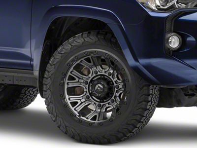 Fuel Wheels Traction Matte Gunmetal with Black Ring 6-Lug Wheel; 20x10; -18mm Offset (10-24 4Runner)