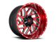 Fuel Wheels Triton Candy Red Milled 6-Lug Wheel; 24x12; -44mm Offset (10-24 4Runner)