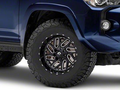 Fuel Wheels Triton Gloss Black Milled 6-Lug Wheel; 17x9; -12mm Offset (10-24 4Runner)