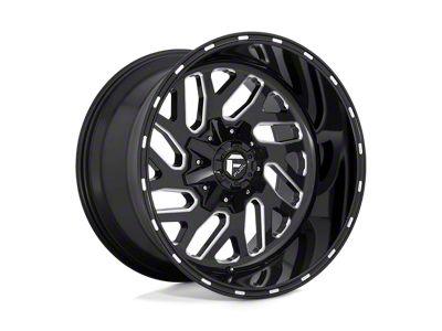 Fuel Wheels Triton Gloss Black Milled 6-Lug Wheel; 20x10; -19mm Offset (10-24 4Runner)