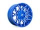 Fuel Wheels Twitch Anodized Blue Milled 6-Lug Wheel; 20x10; -18mm Offset (10-24 4Runner)