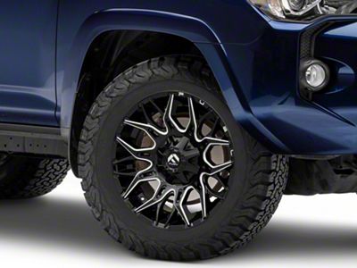 Fuel Wheels Twitch Gloss Black Milled 6-Lug Wheel; 20x10; -18mm Offset (10-24 4Runner)