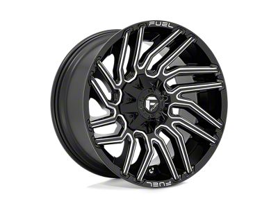 Fuel Wheels Typhoon Gloss Black Milled 6-Lug Wheel; 20x9; 1mm Offset (03-09 4Runner)