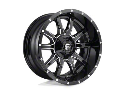 Fuel Wheels Vandal Gloss Black Milled 6-Lug Wheel; 17x9; -12mm Offset (10-24 4Runner)