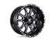 Fuel Wheels Vandal Gloss Black Milled 6-Lug Wheel; 17x9; -12mm Offset (10-24 4Runner)