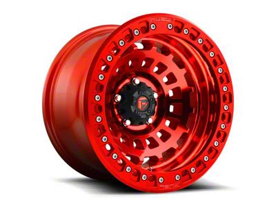 Fuel Wheels Zephyr Beadlock Candy Red 6-Lug Wheel; 17x9; -15mm Offset (10-24 4Runner)