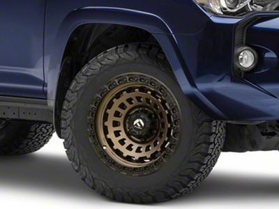 Fuel Wheels Zephyr Matte Bronze with Black Bead Ring 6-Lug Wheel; 18x9; -12mm Offset (10-24 4Runner)