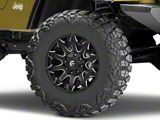 Fuel Wheels Battle Axe Gloss Black Milled Wheel; 17x9; -12mm Offset (97-06 Jeep Wrangler TJ)