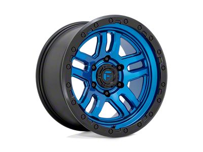 Fuel Wheels Ammo Blue with Black Lip 6-Lug Wheel; 17x9; -12mm Offset (22-24 Bronco Raptor)