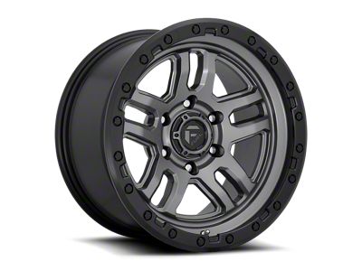 Fuel Wheels Ammo Matte Gunmetal with Black Lip 6-Lug Wheel; 20x9; 20mm Offset (21-25 Bronco, Excluding Raptor)