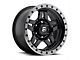 Fuel Wheels Anza Matte Black with Gunmetal Ring 6-Lug Wheel; 18x9; 19mm Offset (21-24 Bronco, Excluding Raptor)