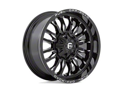 Fuel Wheels Arc Gloss Black Milled 6-Lug Wheel; 22x12; -44mm Offset (21-24 Bronco, Excluding Raptor)