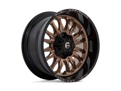 Fuel Wheels Arc Platinum Bronze with Black Lip 6-Lug Wheel; 20x10; -18mm Offset (21-25 Bronco, Excluding Raptor)