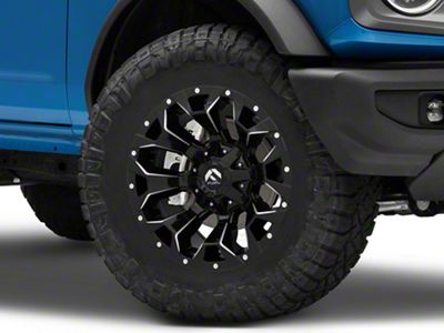 Fuel Wheels Assault Gloss Black Milled 6-Lug Wheel; 18x9; 19mm Offset (21-24 Bronco, Excluding Raptor)