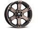 Fuel Wheels Beast Matte Black Machined 6-Lug Wheel; 20x9; 1mm Offset (22-24 Bronco Raptor)