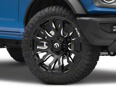 Fuel Wheels Blitz Gloss Black Milled 6-Lug Wheel; 22x10; -18mm Offset (22-24 Bronco Raptor)