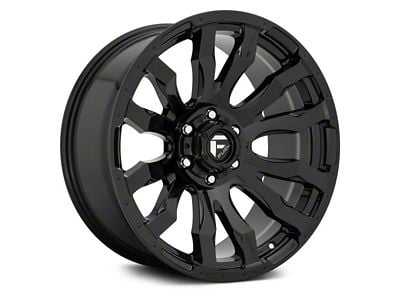 Fuel Wheels Blitz Gloss Black 6-Lug Wheel; 18x9; -12mm Offset (22-24 Bronco Raptor)