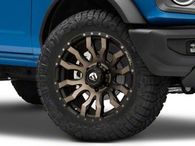Fuel Wheels Blitz Matte Black Double Dark Tint 6-Lug Wheel; 20x9; 1mm Offset (21-24 Bronco, Excluding Raptor)