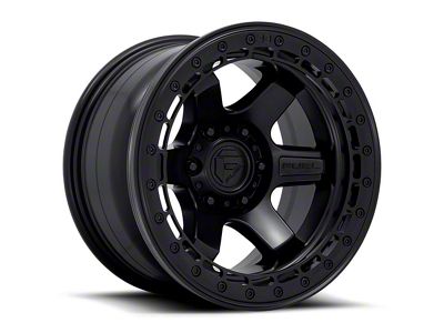 Fuel Wheels Block Beadlock Matte Black 6-Lug Wheel; 17x8.5; 0mm Offset (22-24 Bronco Raptor)