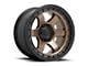 Fuel Wheels Block Matte Bronze with Black Ring 6-Lug Wheel; 17x9; 1mm Offset (21-24 Bronco, Excluding Raptor)