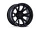 Fuel Wheels Catalyst Matte Black with Gloss Black Lip 6-Lug Wheel; 20x9; 20mm Offset (21-24 Bronco, Excluding Raptor)