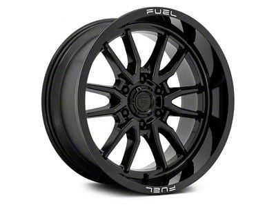 Fuel Wheels Clash Gloss Black 6-Lug Wheel; 18x9; 1mm Offset (22-24 Bronco Raptor)